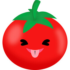 Tomato Silly Face Cartoon