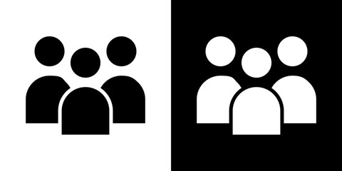 people icon symbols. Vector illustration.