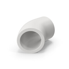 PVC Pipe Elbow Fitting isolated on transparent background