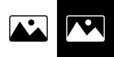 Picture icon symbols. Vector illustration.
