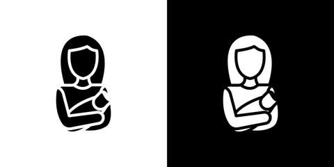 Postnatal care icon symbols. Vector illustration.