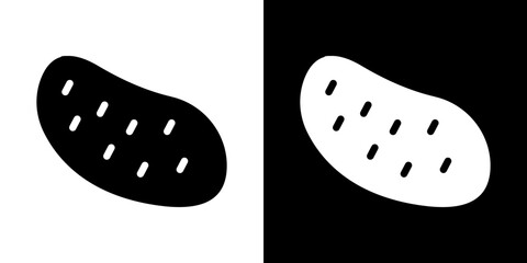 Potato icon symbols. Vector illustration.