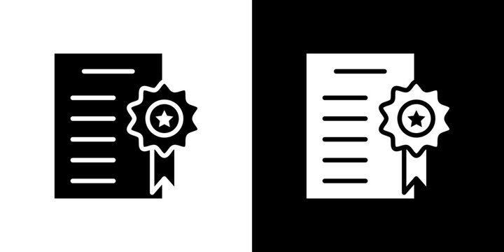 Qualification icon symbols. Vector illustration.