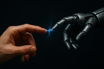 Human and robot fingertip connection concept