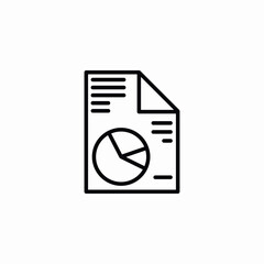 pie chart analysis icon sign vector