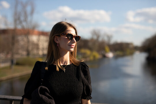 young woman in sunglasses