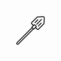 shovel tool icon sign vector
