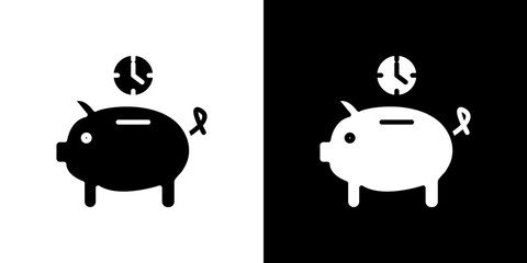 Save time icon symbols. Vector illustration.