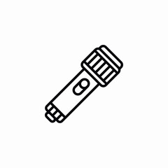 small torch icon sign vector
