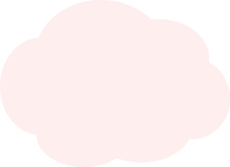ピンクの雲の形をしたモコモコのアイコン