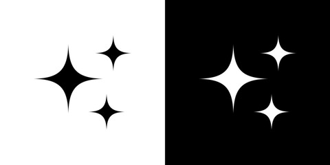 Shine icon symbols. Vector illustration.