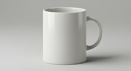 Fototapeta premium Blank White Mug Mockup Design Template for Branding