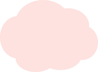 ピンクの雲の形をしたモコモコのアイコン