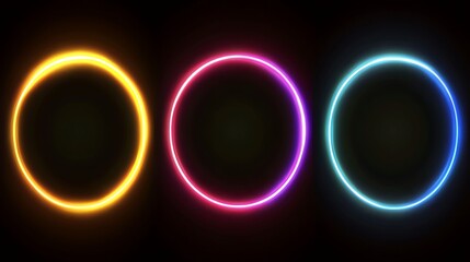 Colorful glowing circles (2)