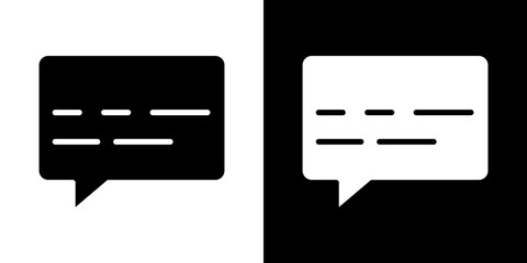 Subtitles icon symbols. Vector illustration.