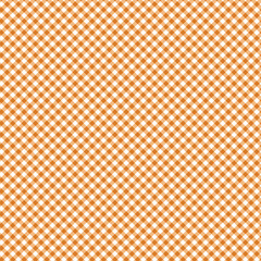 Orange and white diagonal gingham background