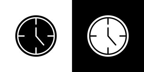 Time icon symbols. Vector illustration.