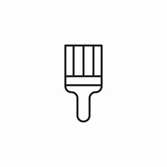 paint brush icon sign vector