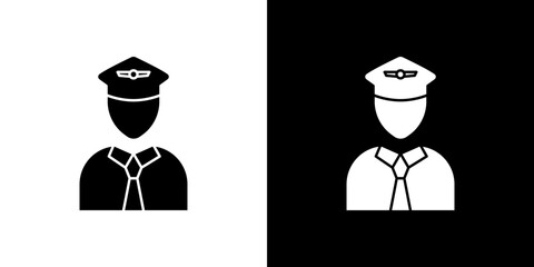 User pilot icon symbols. Vector illustration.