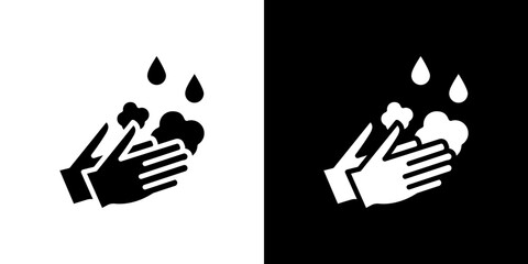 Wash hands icon symbols. Vector illustration.