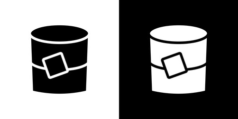 Whiskey Glass icon symbols. Vector illustration.
