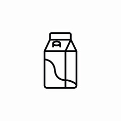milk box icon sign vector
