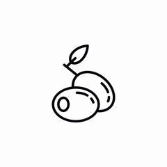 two olives icon sign vector
