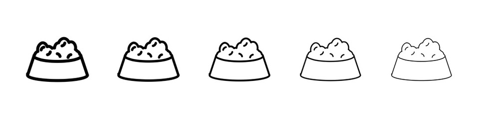 attention sign icon graphic set. trendy stroke line style