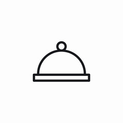 dish cover icon sign vector