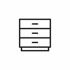 dresser furniture icon sign vector