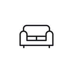 double couch icon sign vector