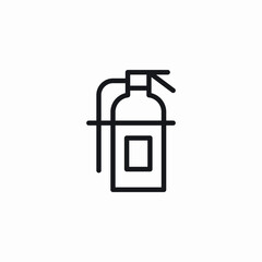 fire extinguisher icon sign vector