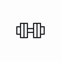 gym dumbells icon sign vector