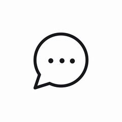 message bubble icon sign vector