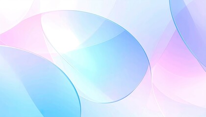Glassmorphism Background with Soft Blurry Pastel Layers and Futuristic Translucent Effects