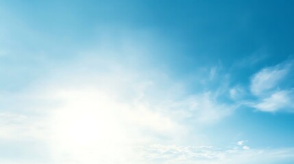 Fototapeta premium Clouds in a vibrant blue sky