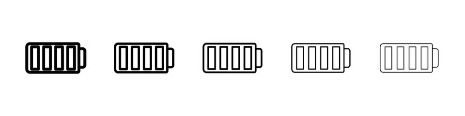 Mask icon graphic set. trendy stroke line style