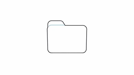 Fototapeta premium Organized Digital File Storage Efficient Folder Icon Illustration