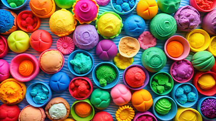 Colorful Playdough Creative Fun