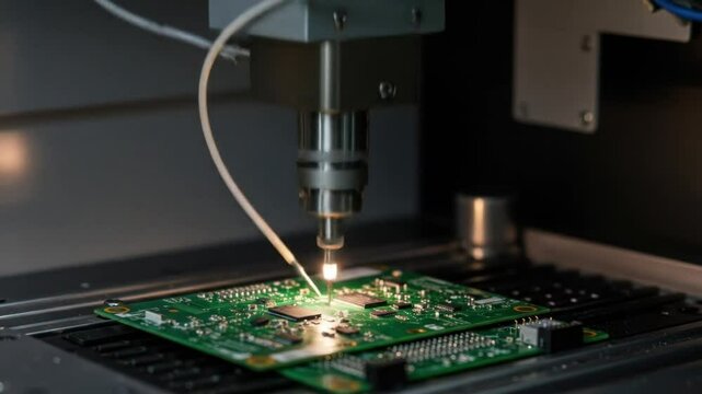 Pcb assembly process: automated soldering of electronic components on circuit board