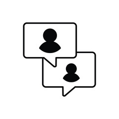 Online Comunication Icon vector