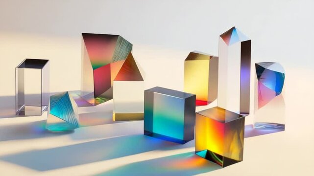 Prismatic Geometry: A Study in Light and Form