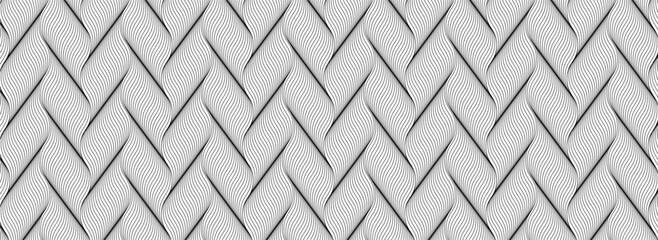 blue line wave background. Blue minimal round lines abstract background. Thin line wavy abstract vector background. Curve wave seamless pattern design