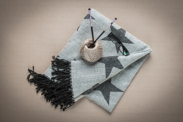 Cozy Moments With Blanket and Yarn