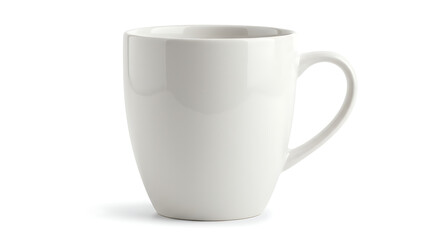 Fototapeta premium Minimalist coffee mug perfect for logo mockup, branding, or merchandise display.