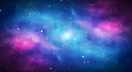 Fototapeta premium Cosmic Nebula Vibrant Hues of a Stellar Nursery