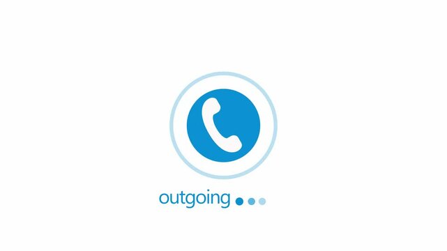 Outgoing Call Icon Animated, Phone Signal Animation Emitting Radio