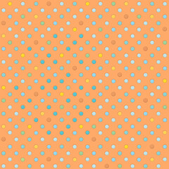 pastel colors dots seamless pattern . emboss textured  . wallpaper for baby or kids .