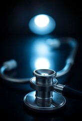 stethoscope laying on top of a table