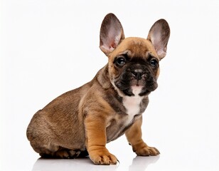 Obraz premium french bulldog puppy isolated on white generative ai